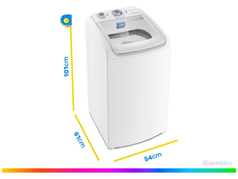 Lavadora de Roupas Electrolux 9kg 10 Programas de Lavagem Branco Efficient Care LED09 - 9