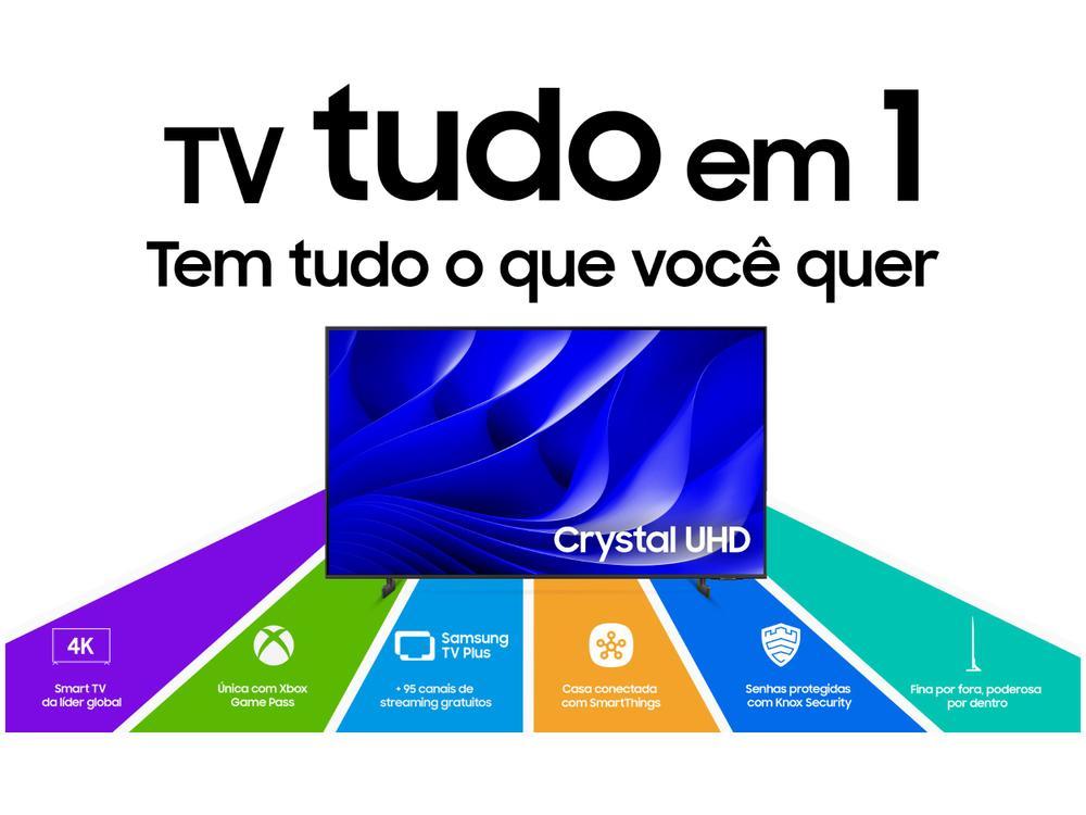 Smart TV 85” 4K UHD LED Samsung Crystal 85DU8000 - 4