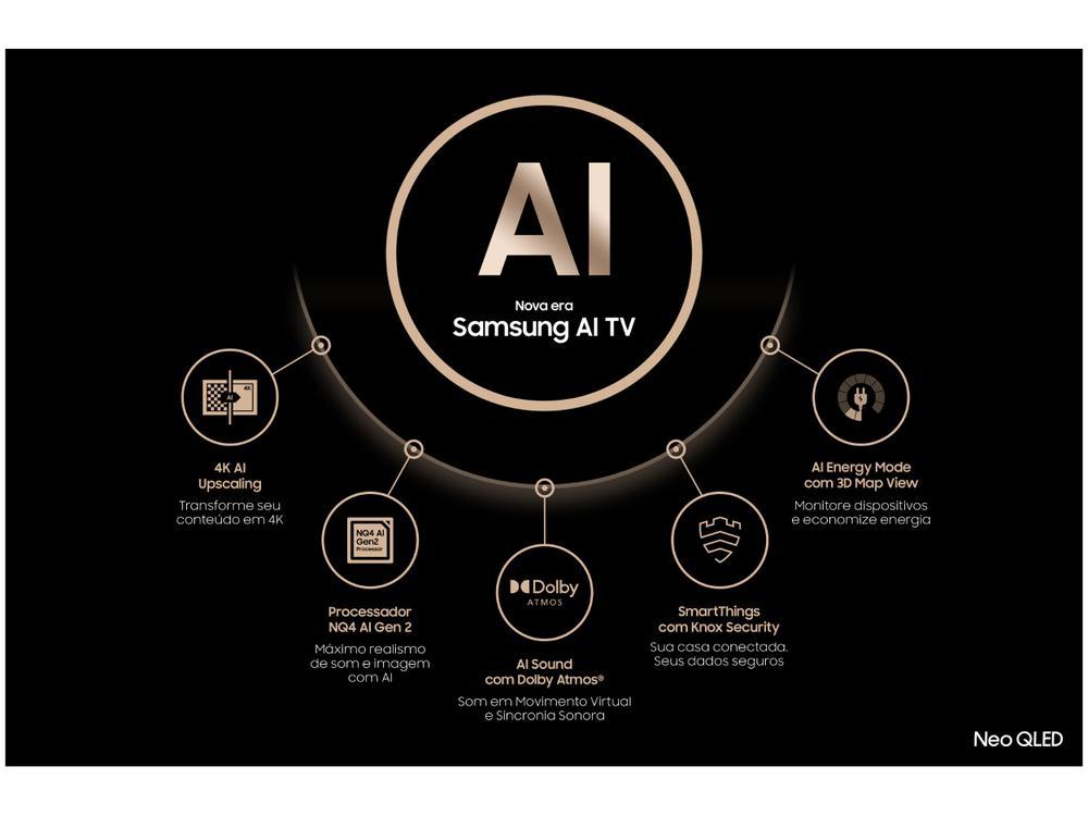 Smart TV 65" 4K UHD  Neo QLED Samsung 65QN85D 120Hz Wi-Fi Bluetooth - 4