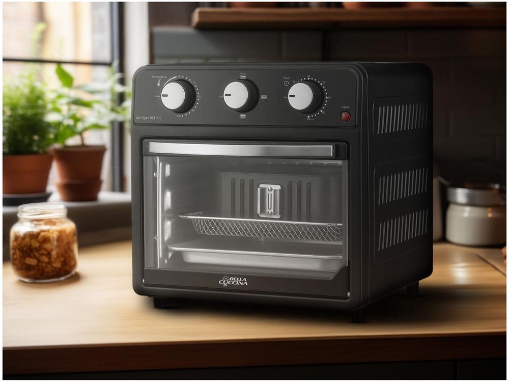 Air Fryer Bella Cuccina BCFR05 Preto com Timer 12L - 14