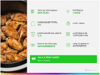 Air Fryer Bella Cuccina BCFR05 Preto com Timer 12L - 11