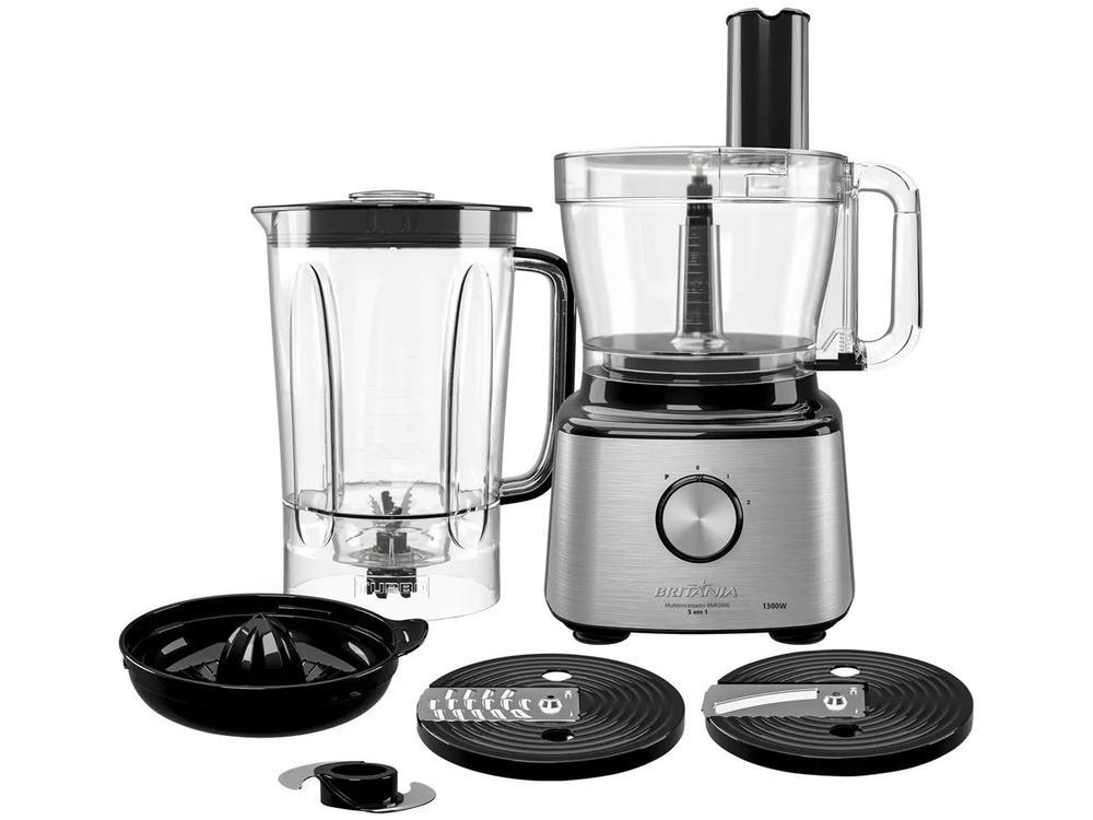 Processador de Alimentos Britânia 1300W Preto BMP2000 5 em 1 - 1