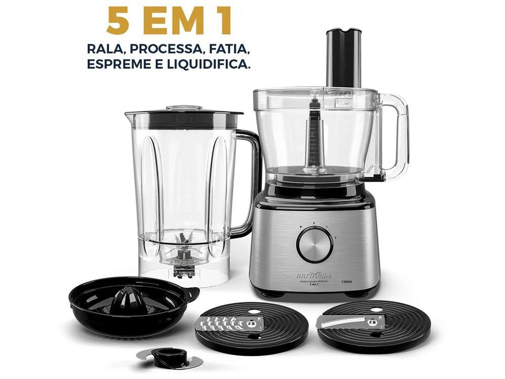 Processador de Alimentos Britânia 1300W Preto BMP2000 5 em 1 - 3