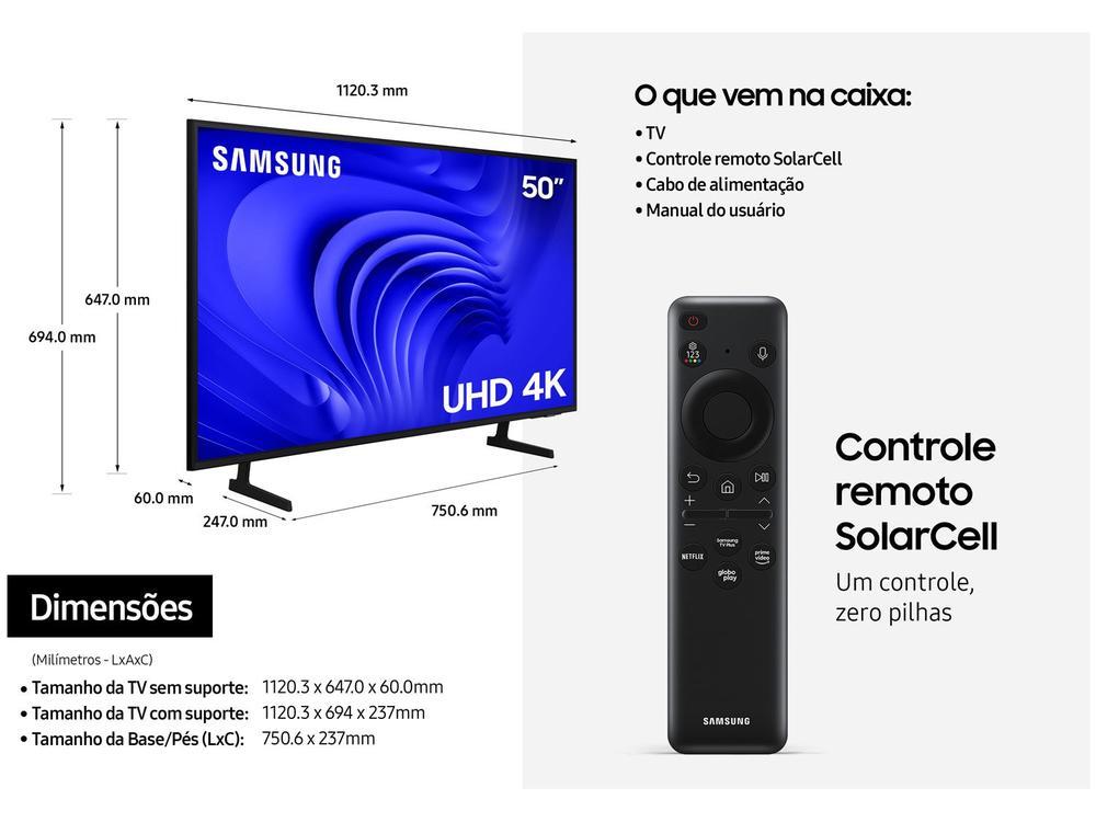 Smart TV 50” 4K UHD LED Samsung 50DU7700 - 18