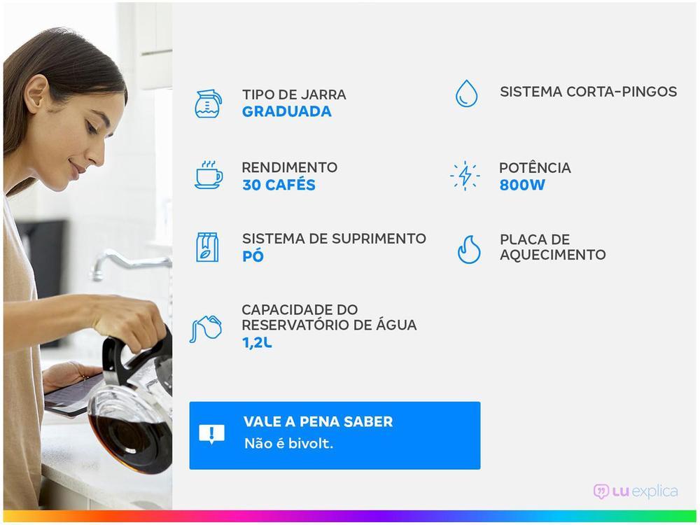 Cafeteira Elétrica Britânia BCF32 32 Cafés Preta - 2