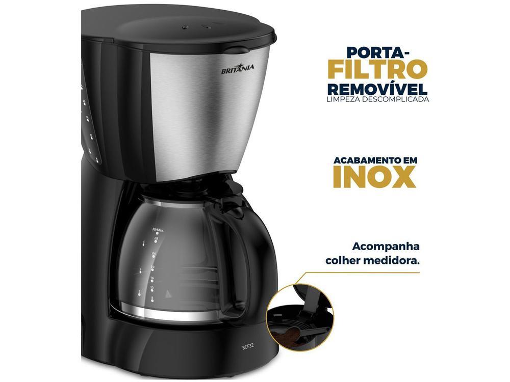 Cafeteira Elétrica Britânia BCF32 32 Cafés Preta - 5