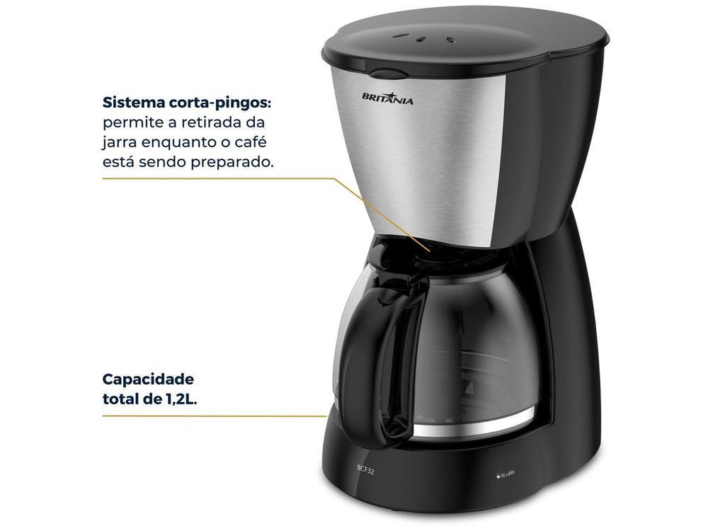 Cafeteira Elétrica Britânia BCF32 32 Cafés Preta - 6