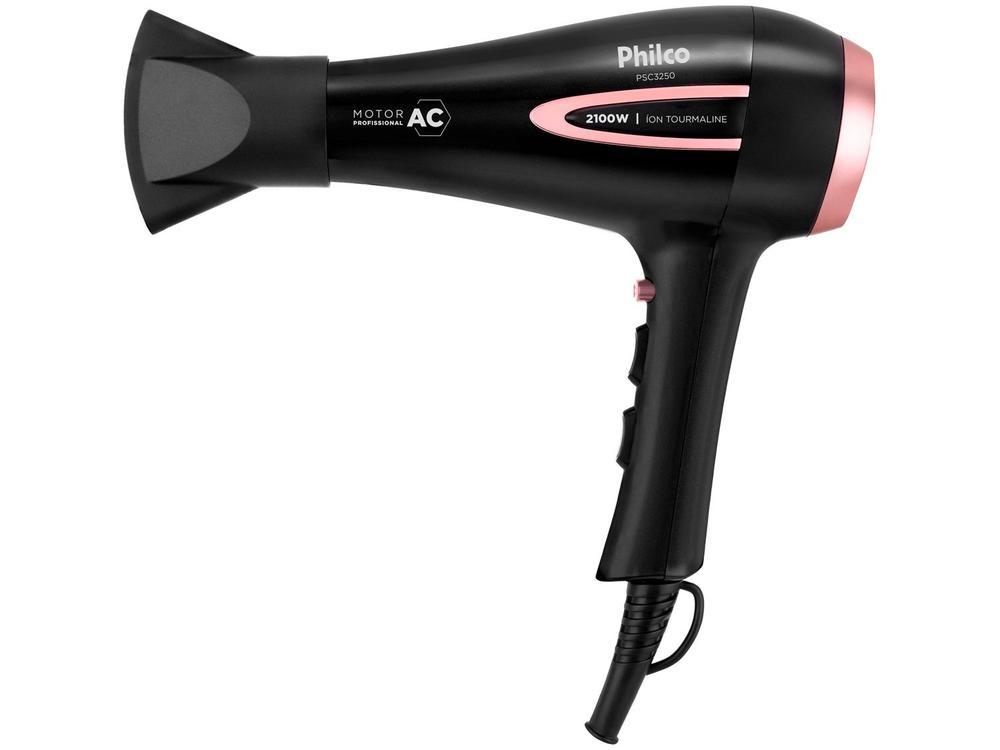 Secador de Cabelo Philco Tourmaline Íon Preto 2100W 2 Velocidades PSA3250 - 1