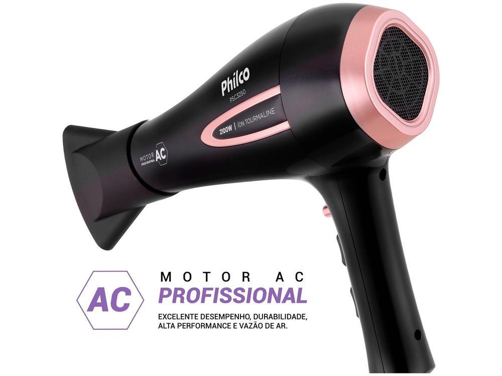 Secador de Cabelo Philco Tourmaline Íon Preto 2100W 2 Velocidades PSA3250 - 10