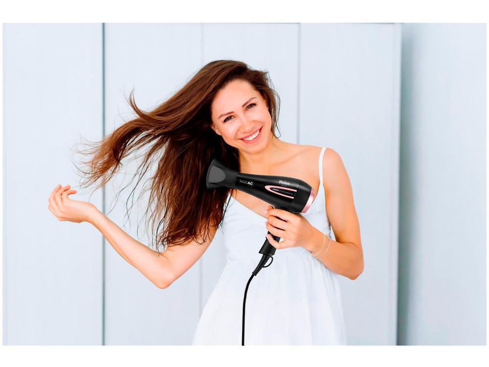 Secador de Cabelo Philco Tourmaline Íon Preto 2100W 2 Velocidades PSA3250 - 13