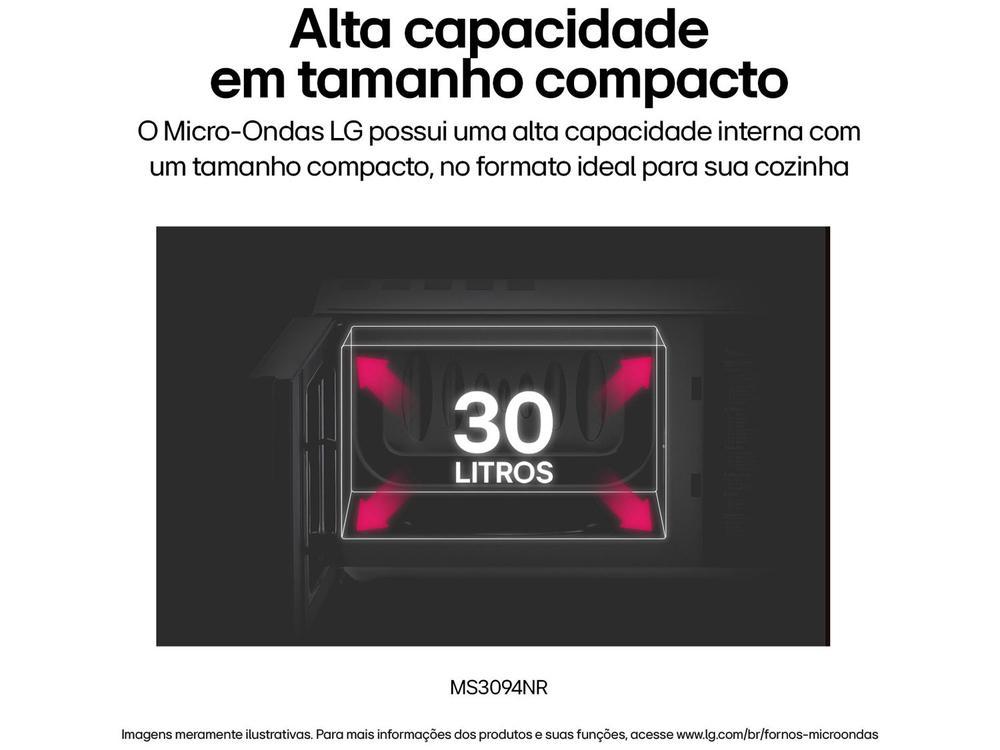 Micro-ondas LG 30L Espelhado Solo NeoChef MS3094NR.FBKFLGZ - 16