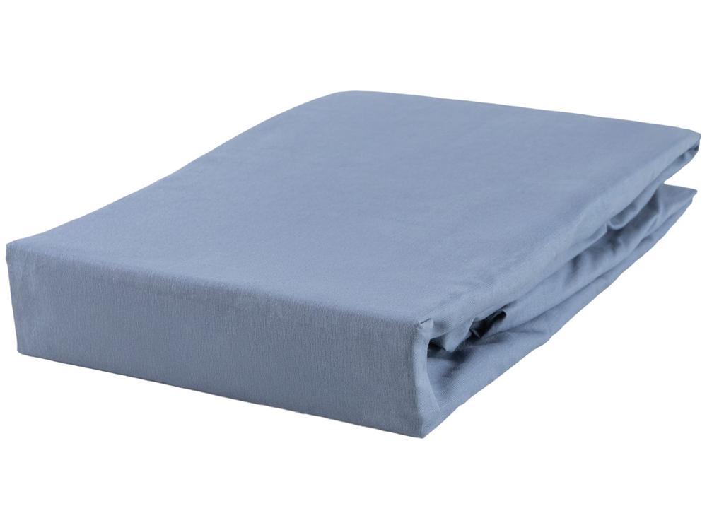 Jogo de Cama Solteiro 100% Algodão Buddemeyer 180 Fios Basic Percalle Azul 3 Peças - 4