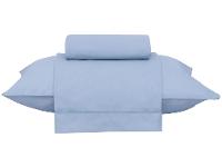 Jogo de Cama Solteiro 100% Algodão Buddemeyer 180 Fios Basic Percalle Azul 3 Peças - 7
