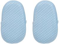 Pantufa Infantil de Algodão Sapatilha Urso Azul Antiderrapante