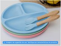 Prato Infantil com Divisória Silicone Buba 15630 - 6