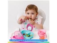 Kit Refeição Infantil Buba Foguete 3 Peças Rosa - 2