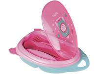 Kit Refeição Infantil Buba Foguete 3 Peças Rosa - 6