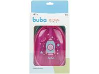 Kit Refeição Infantil Buba Foguete 3 Peças Rosa - 8