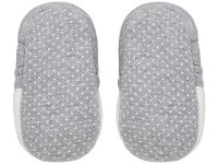 Pantufa Infantil de Algodão Sapatilha Raposa Cinza Antiderrapante