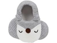 Pantufa Infantil de Algodão Sapatilha Raposa Cinza Antiderrapante - 5