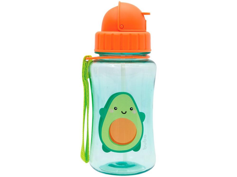 Garrafa Infantil 350ml com Canudo Buba Frutti Avocado Laranja - 6