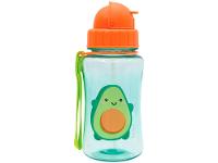Garrafa Infantil 350ml com Canudo Buba Frutti Avocado Laranja - 1