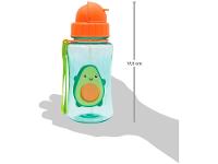 Garrafa Infantil 350ml com Canudo Buba Frutti Avocado Laranja