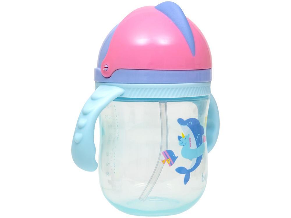 Copo Infantil com Alça e Canudo 240ml Buba Baleia - 3