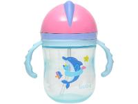 Copo Infantil com Alça e Canudo 240ml Buba Baleia - 2