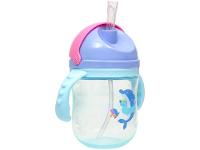 Copo Infantil com Alça e Canudo 240ml Buba Baleia - 5