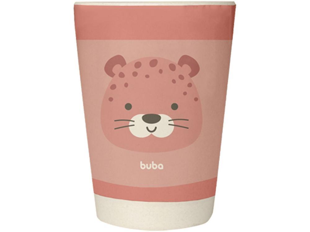 Kit Refeição Infantil Buba Oncinha 5 Peças Rosa - 5