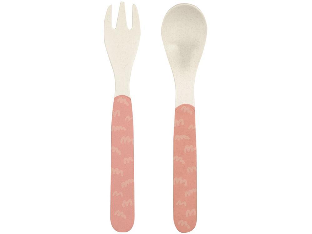 Kit Refeição Infantil Buba Oncinha 5 Peças Rosa - 6