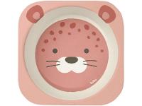 Kit Refeição Infantil Buba Oncinha 5 Peças Rosa