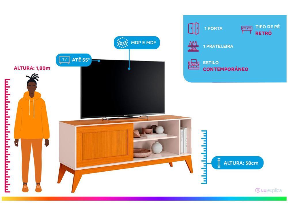 Rack para TV até 55" 1 Porta EDN Móveis Aruba - 2