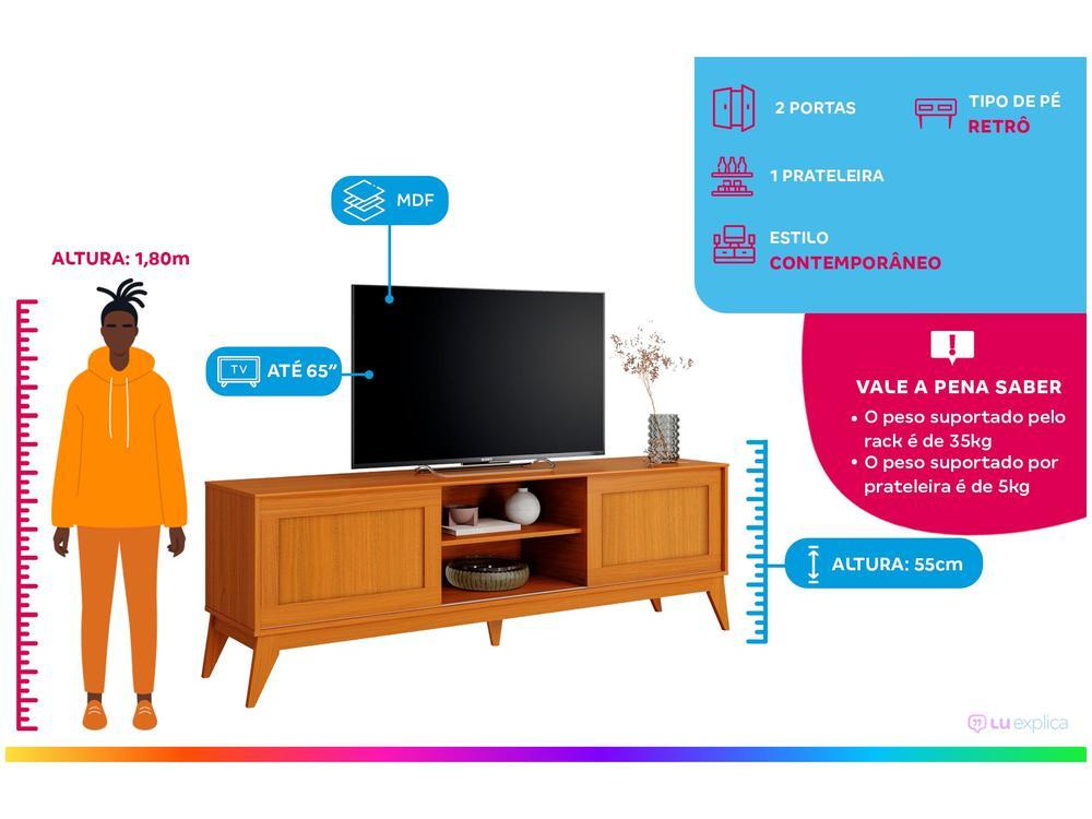 Rack para TV até 65" 2 Portas EDN Móveis King - 2