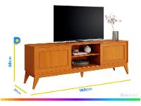 Rack para TV até 65" 2 Portas EDN Móveis King - 3