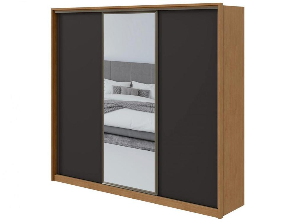 Guarda-roupa Casal com Espelho 3 Portas 6 Gavetas Caemmun Spazio - 5