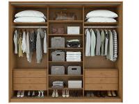 Guarda-roupa Casal com Espelho 3 Portas 6 Gavetas Caemmun Spazio - 8