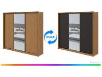 Guarda-roupa Casal com Espelho 3 Portas 6 Gavetas Caemmun Spazio