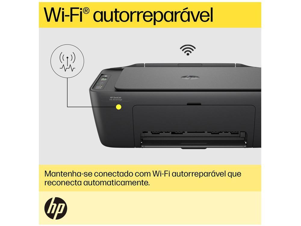 Impressora Multifuncional HP DeskJet Ink 2874 Wi-Fi Jato de Tinta Térmico Colorida USB - 6