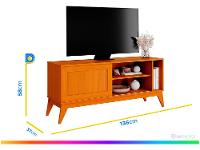 Rack para TV até 55" 1 Porta EDN Móveis Aruba