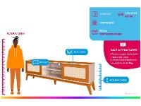 Rack para TV até 65" 2 Portas EDN Móveis Andros - 2