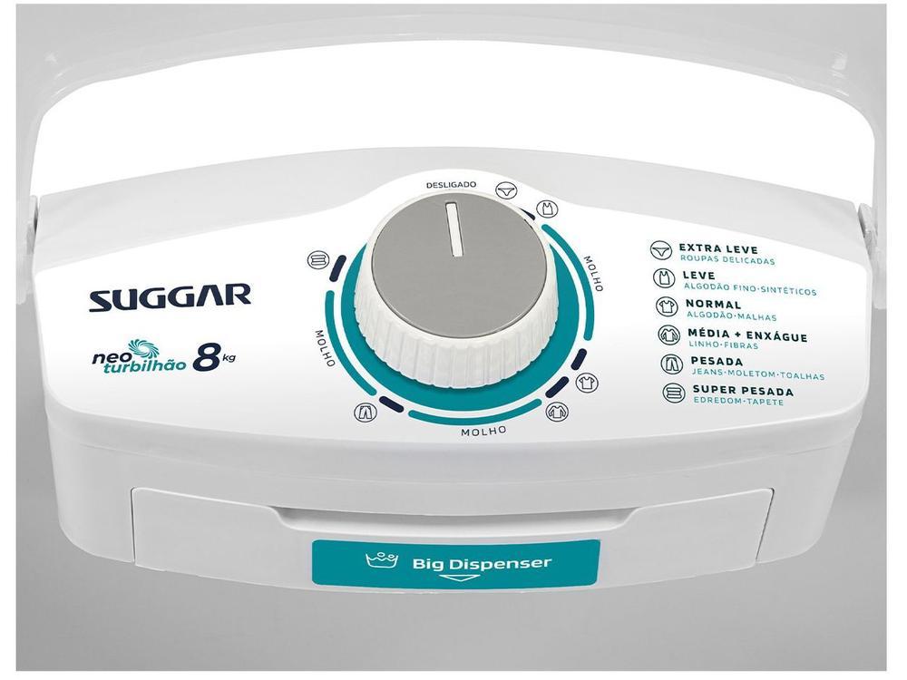 Tanquinho de Lavar Roupas Suggar 8Kg Neo LE8001BR - 15