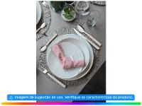 Aparelho de Jantar e Chá 20 Peças Tramontina Redondo de Porcelana Branco Grid 96589032 - 3