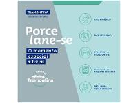 Aparelho de Jantar e Chá 20 Peças Tramontina Redondo de Porcelana Branco Grid 96589032