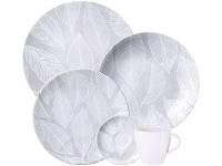 Aparelho de Jantar e Cappuccino 20 Peças Tramontina Redondo de Porcelana Cinza Arbo 96589038 - 11