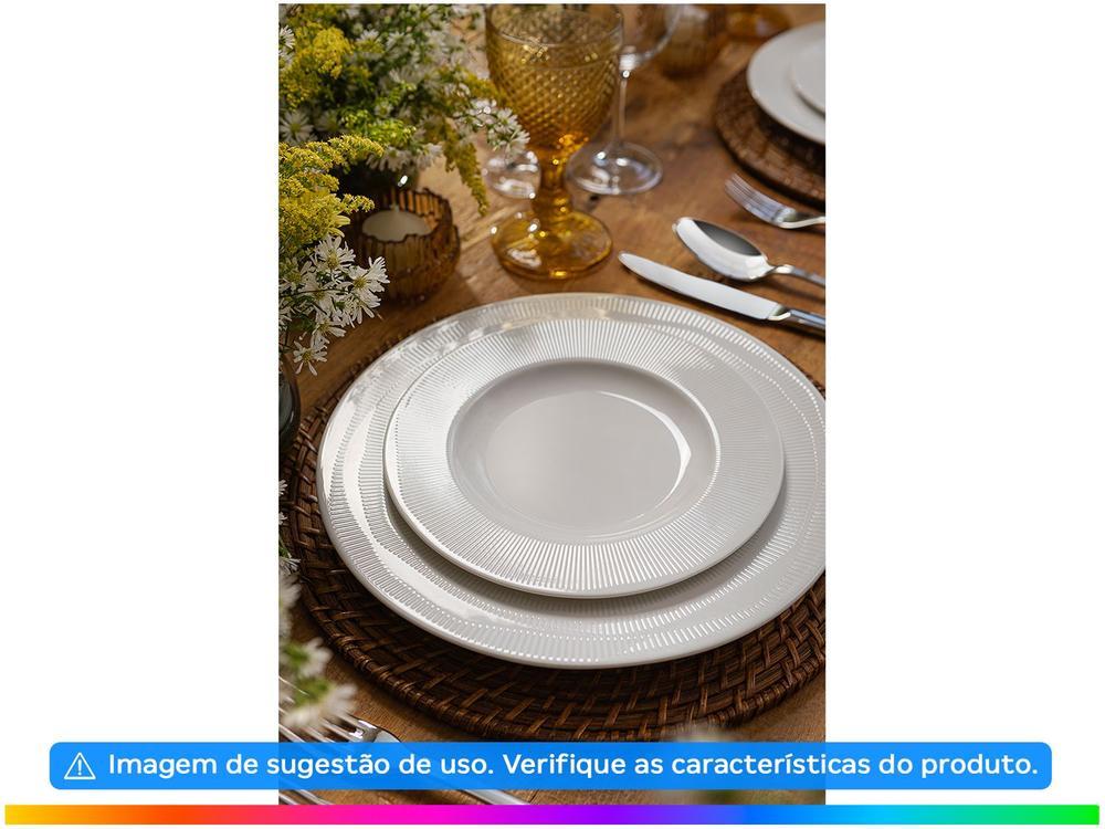 Aparelho de Jantar e Chá 20 Peças Tramontina Redondo de Porcelana Branco Nexus 96589046 - 3