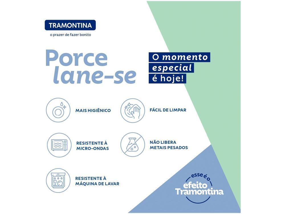 Aparelho de Jantar e Chá 20 Peças Tramontina Redondo de Porcelana Branco Nexus 96589046 - 6