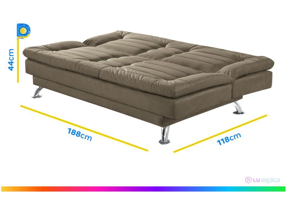 Sofá-cama Casal 3 Lugares Reclinável Maya - 4