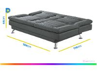 Sofá-cama Casal 3 Lugares Reclinável Maya